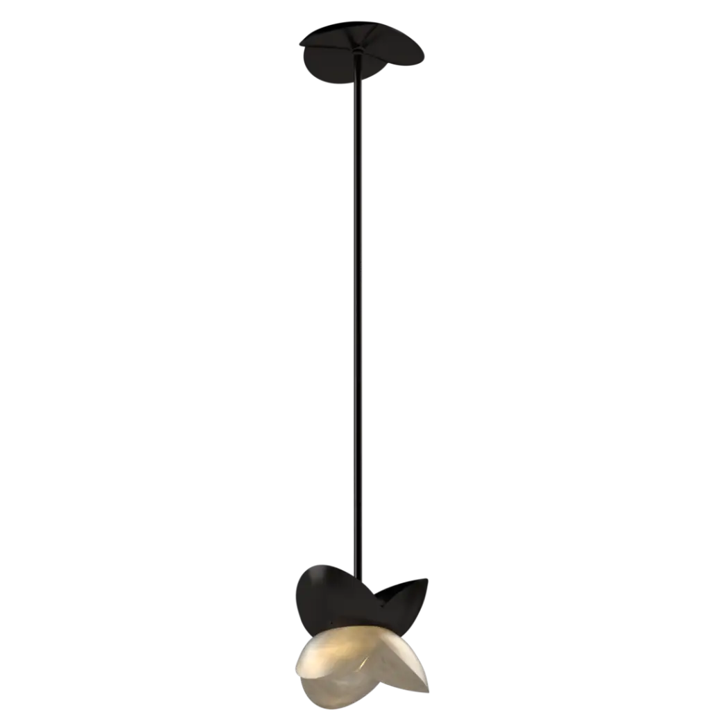 Bud Pendant Oil Rubbed Bronze / Alabaster Stone Pendant