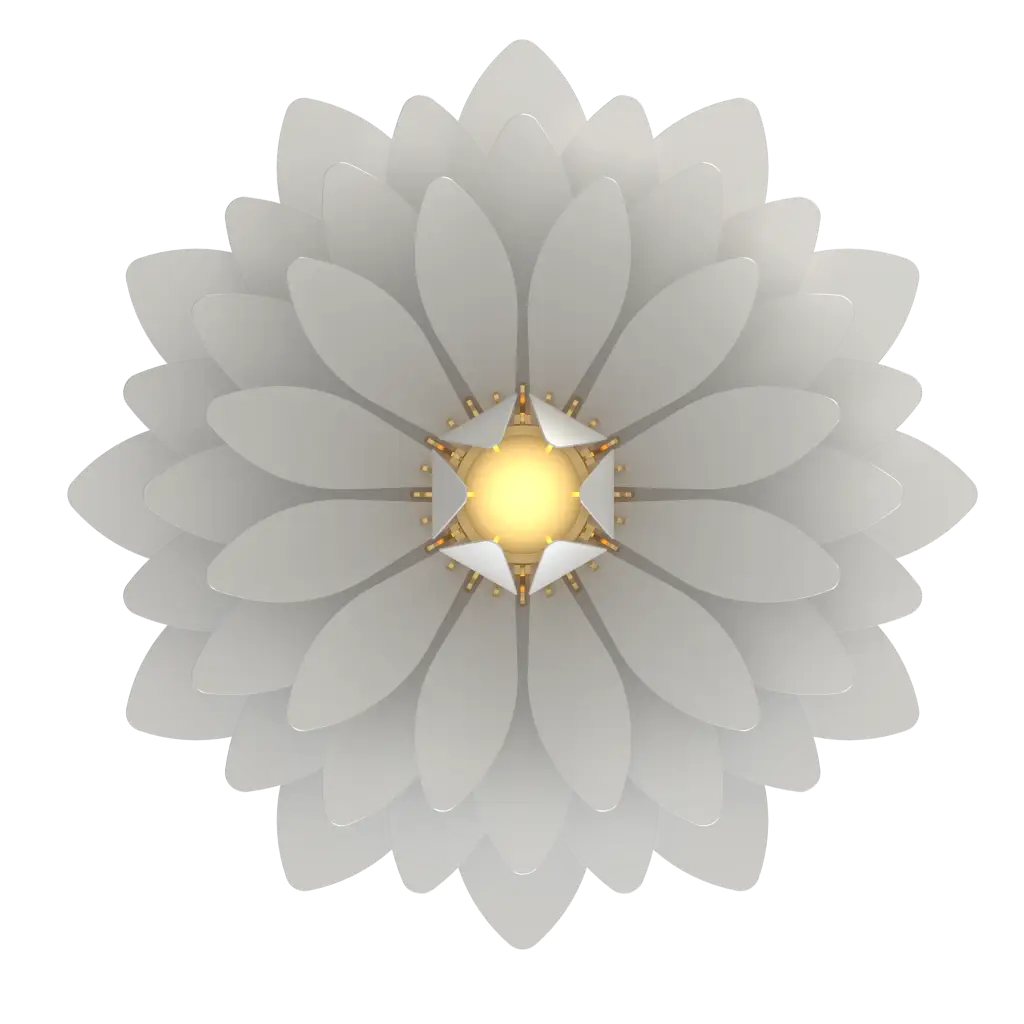 Decorative wall light fixture with a floral design on a white background
