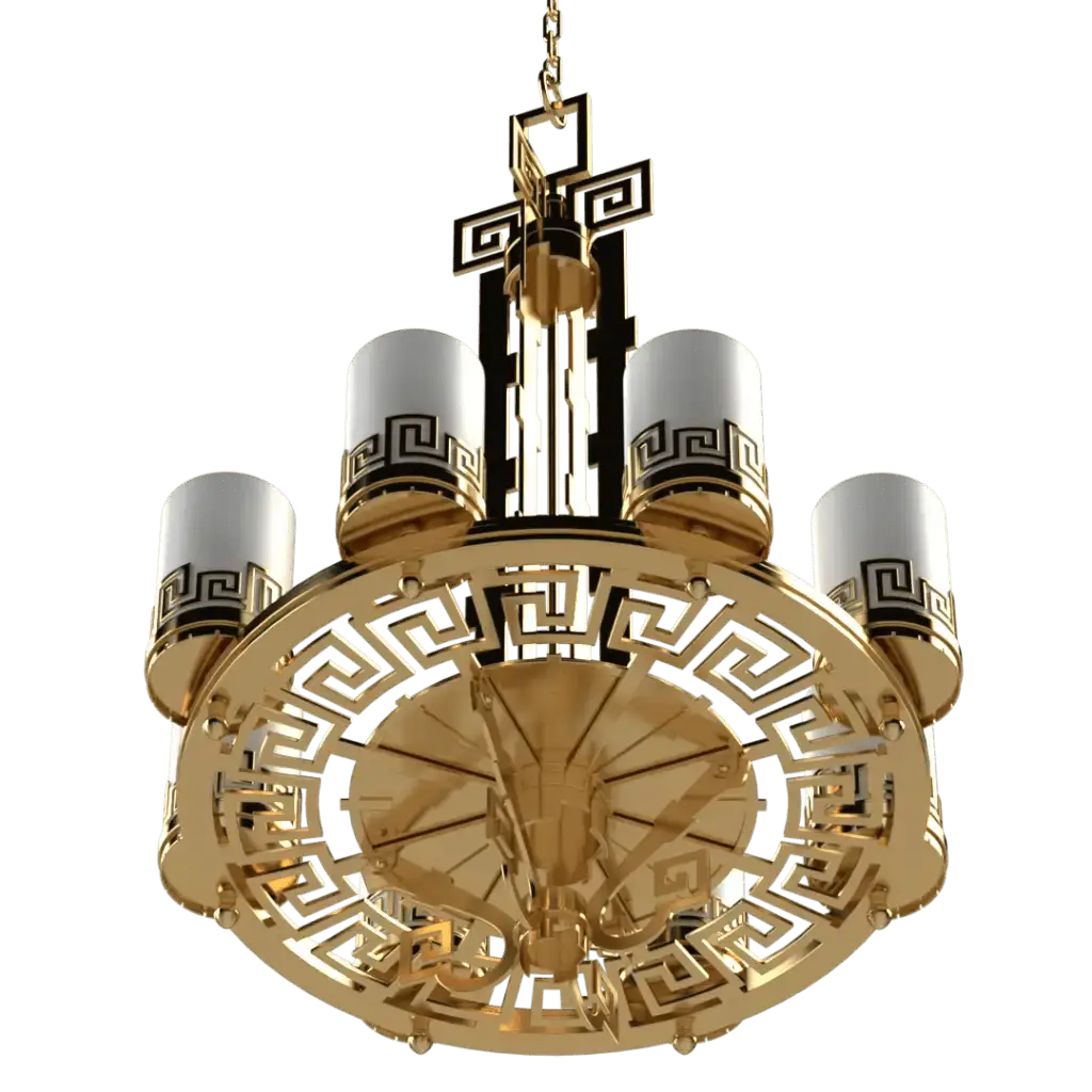 Meander Chandelier - Crenshaw Lighting - Statement