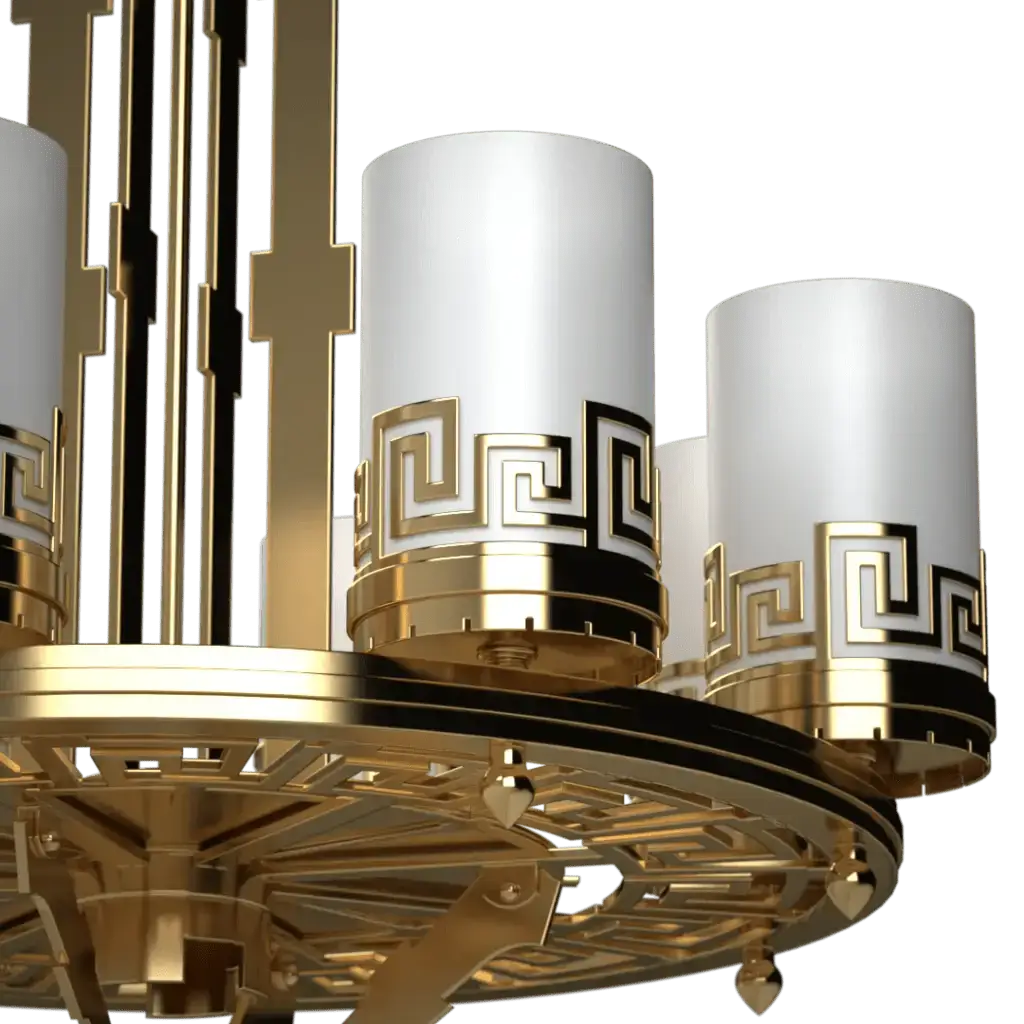 Meander Chandelier - Crenshaw Lighting - Statement