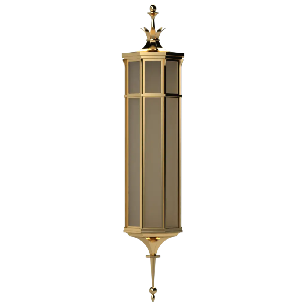 Decorative wall sconce with gold and bronze finish on a white background