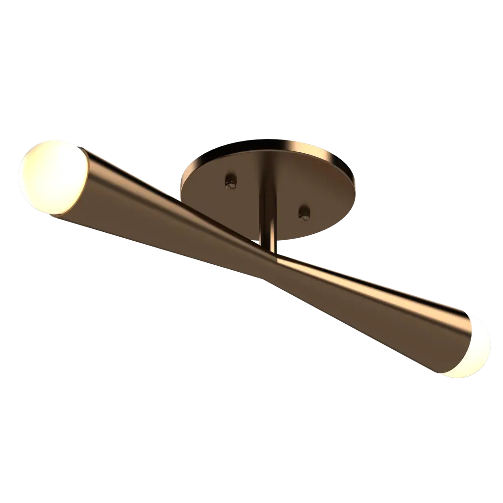 Axis Flush Mount Antique Bronze Patina Flush