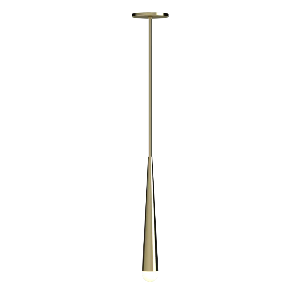 Modern pendant light fixture on a white background