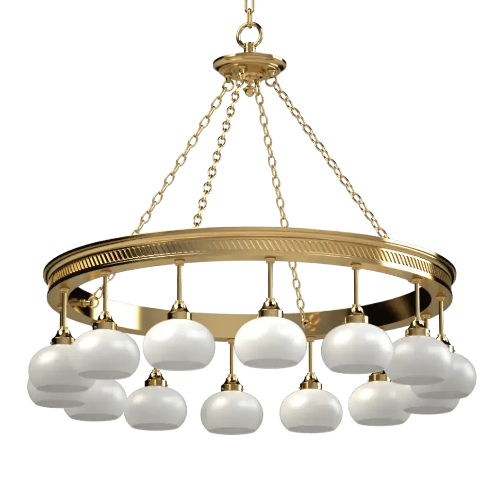 Halo Chandelier - Crenshaw Lighting - Statement