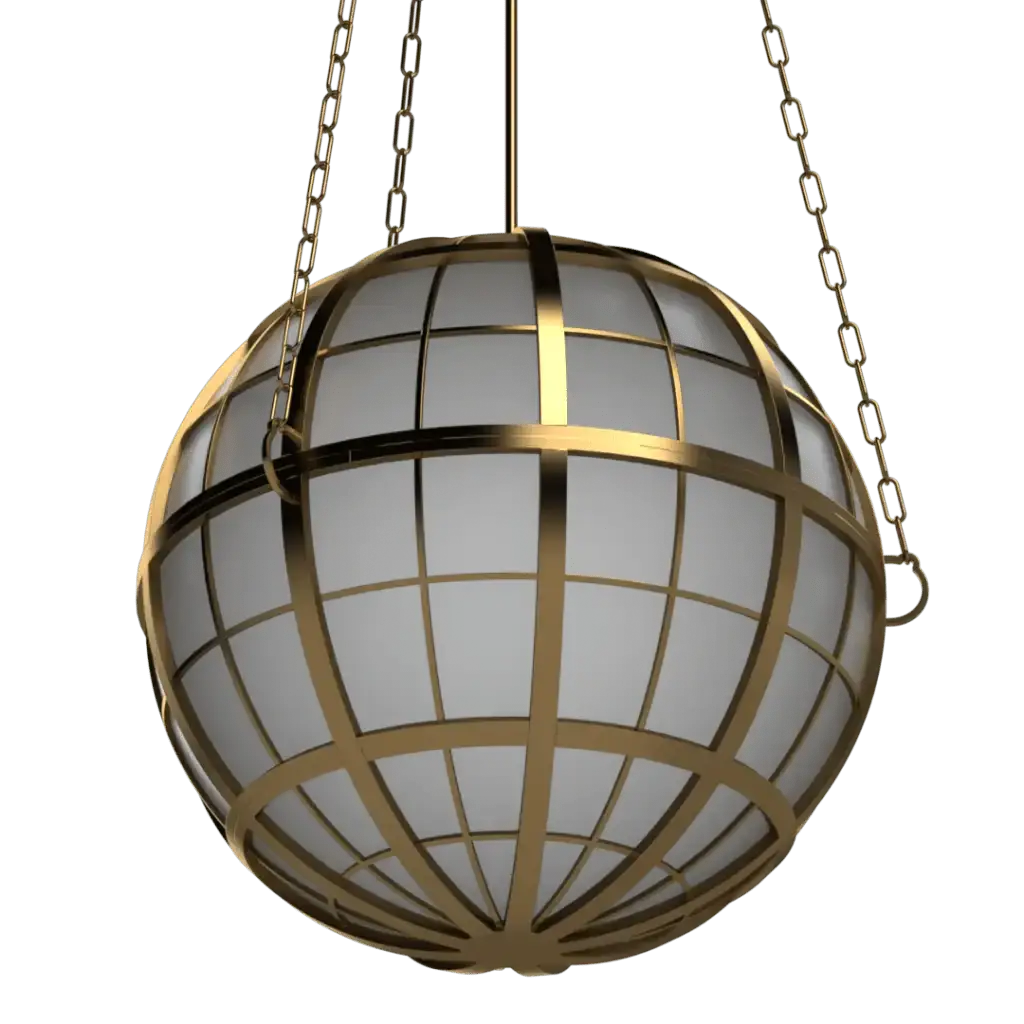 Hampton Roads Globe Pendant - Crenshaw Lighting - Statement
