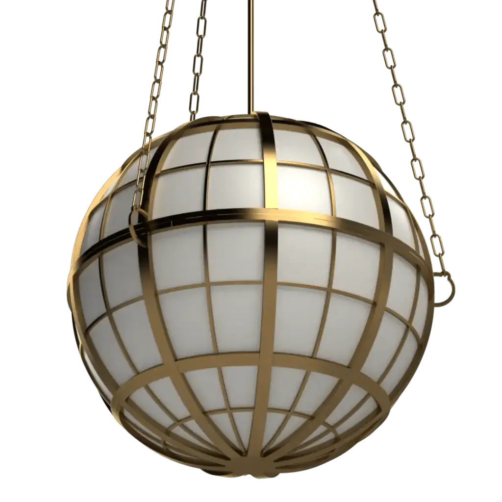 Hampton Roads Globe Pendant - Crenshaw Lighting - Statement