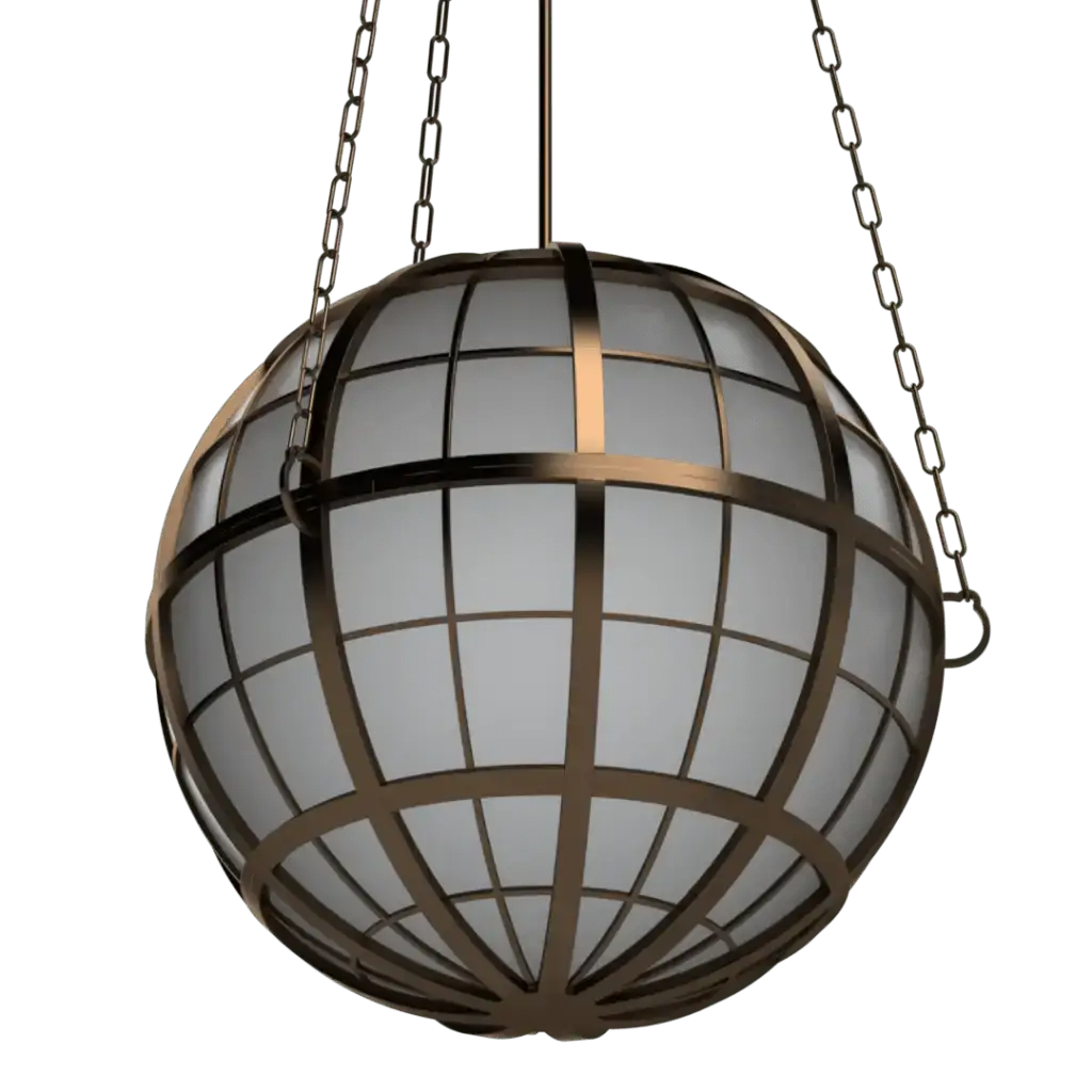 Hampton Roads Globe Pendant - Crenshaw Lighting - Statement