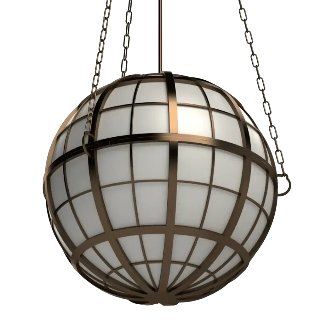 Hampton Roads Globe Pendant - Crenshaw Lighting - Statement