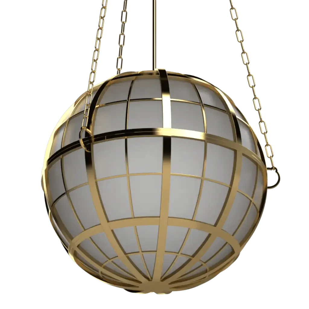 Hampton Roads Globe Pendant - Crenshaw Lighting - Statement