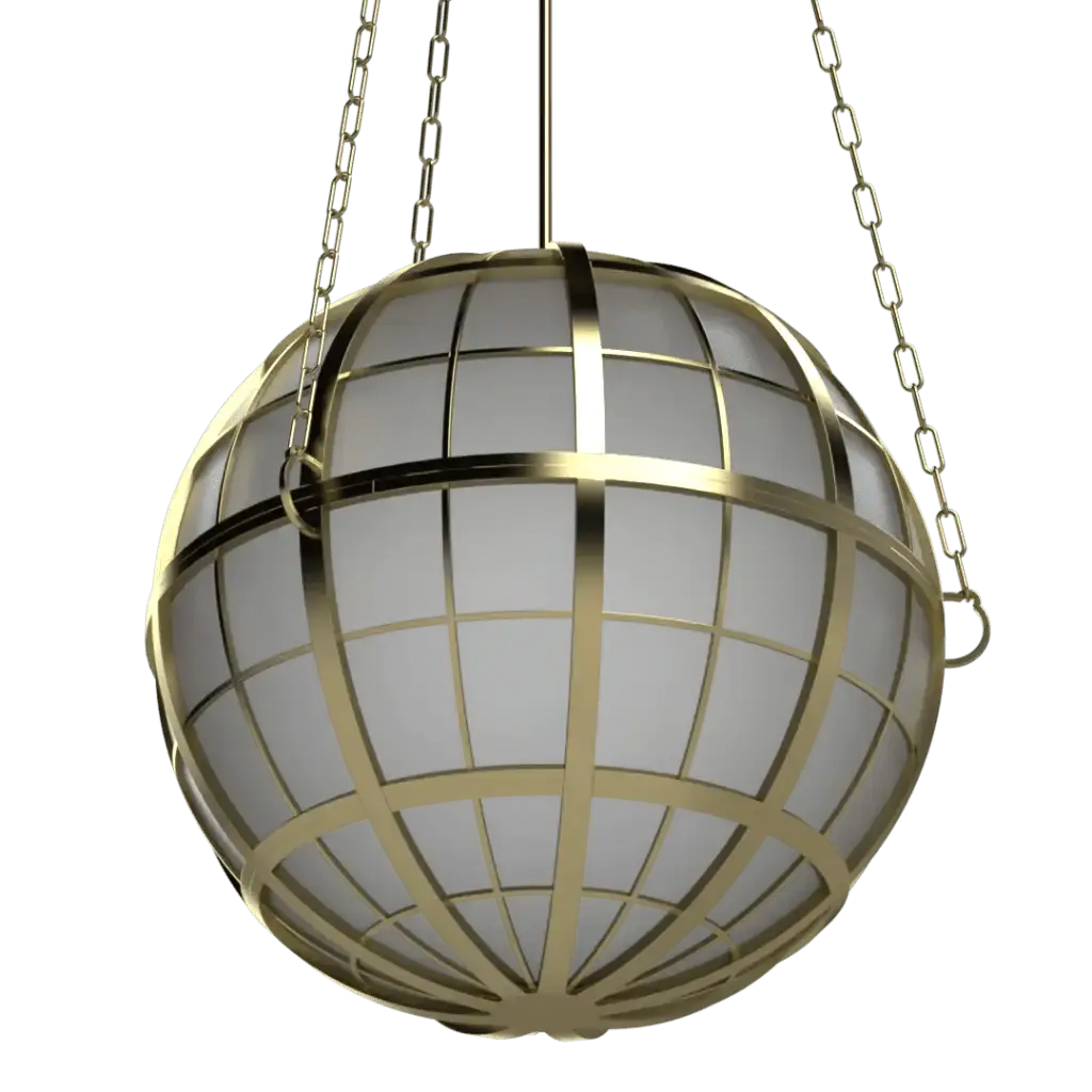 Hampton Roads Globe Pendant - Crenshaw Lighting - Statement