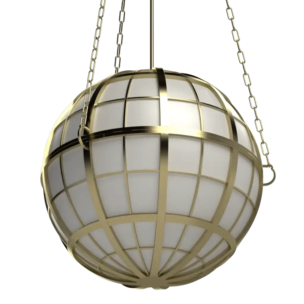 Hampton Roads Globe Pendant - Crenshaw Lighting - Statement