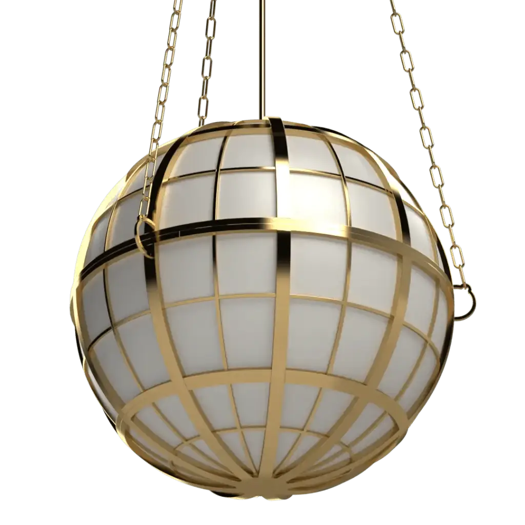 Hampton Roads Globe Pendant - Crenshaw Lighting - Statement